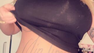 Nordic Adelina Flashing Her Big Sexy Boobs