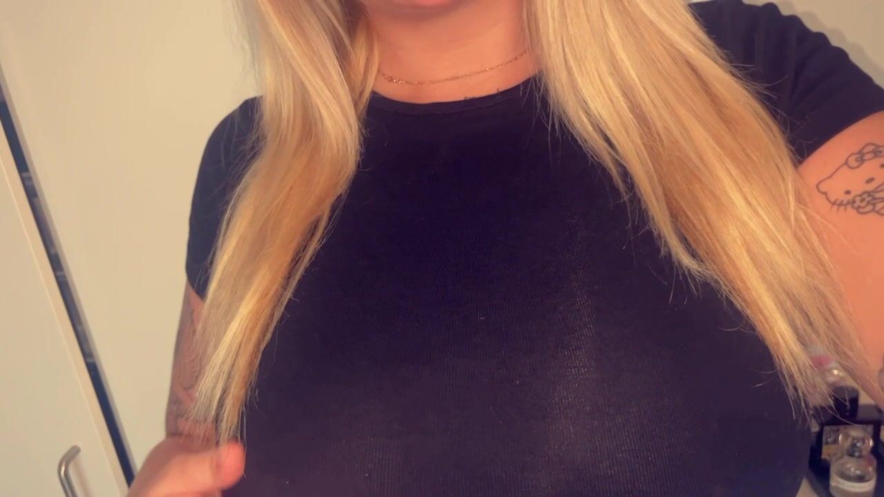 Nordic Adelina Flashing Her Big Sexy Boobs