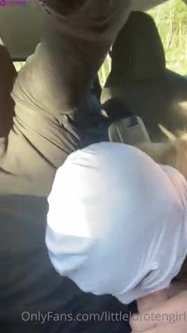 Norwegian Babe LittleLoFoten Hot BJ In Car