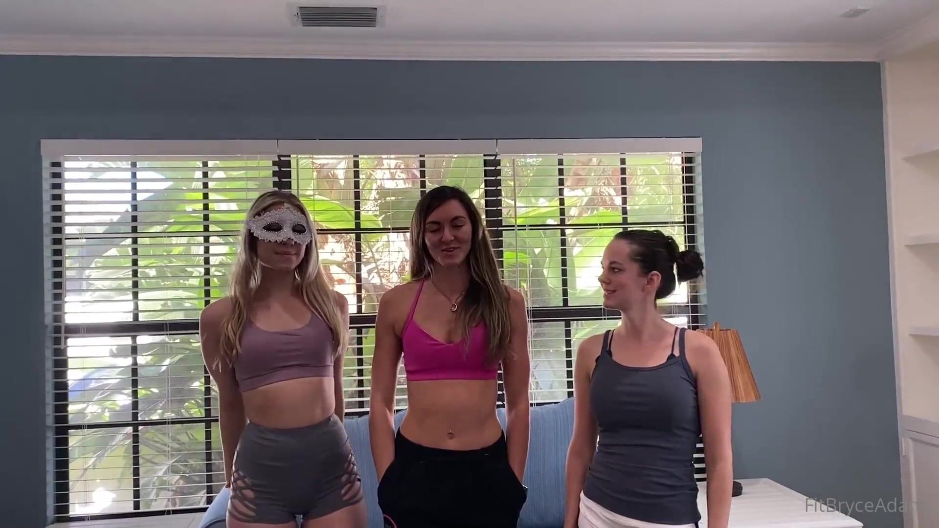 Bryce Adams - Lesbian Threesome With Strap On Fucking