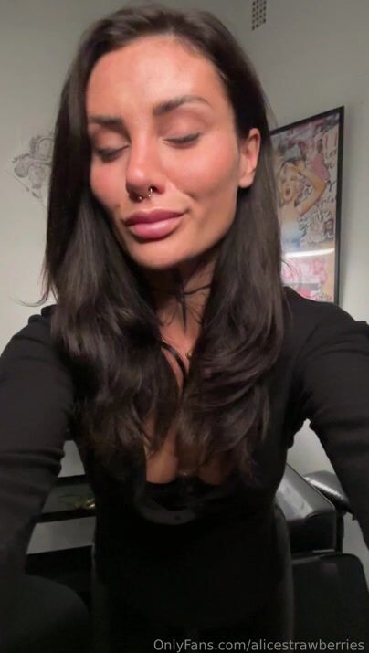 Swedish Alicestrawberries stripping and teasing