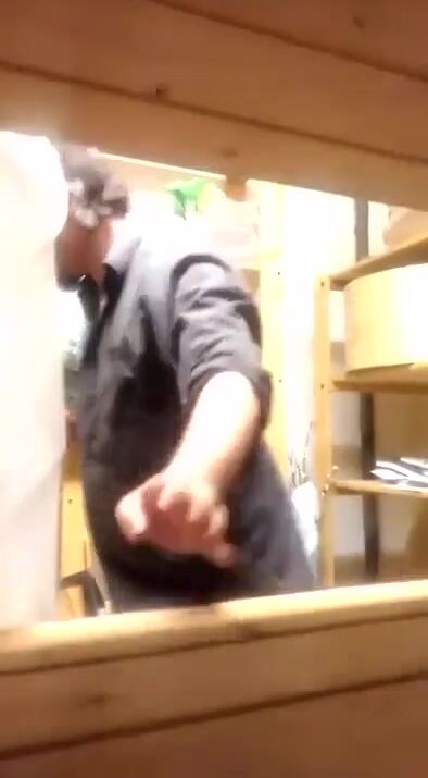 Swedish Coworker fucking in closet