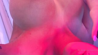 Norwegian Babe Missreca/Scandidoll Touching Her Naked Body In Solarium