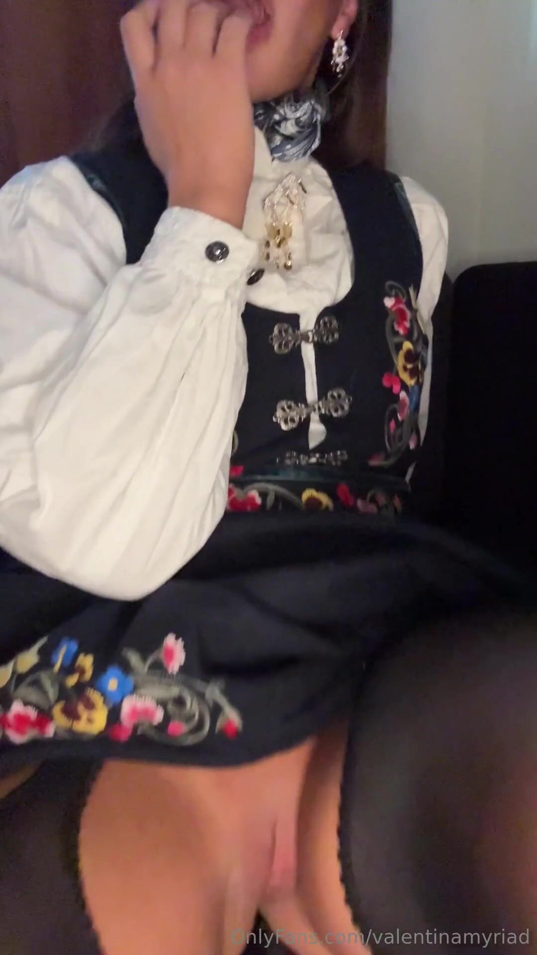 Norwegian Valentina Myriad solo masturbation