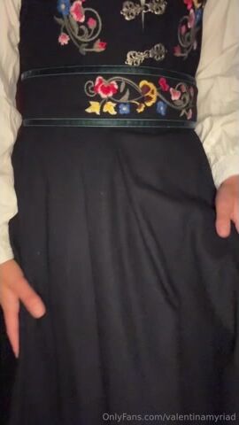 Norwegian Valentina Myriad National Costume Masturbation