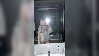 Norwegian Babe TheBelleBunny Filming Her Tight Naked Body In Mirror