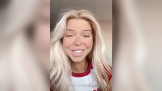 Norwegian Babe TheBelleBunny Bouncing Her Big Sexy Titties