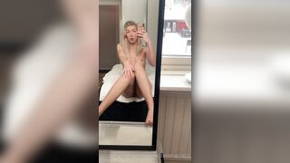 Swedish Cuteinnocent playing with dildo