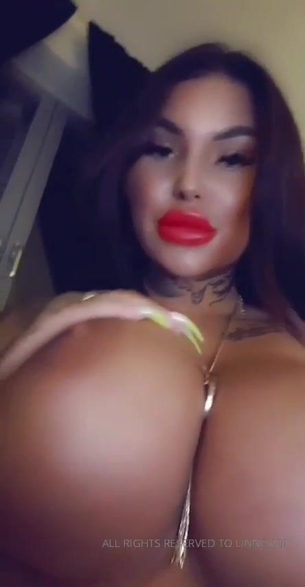 Swedish Bombshell Linnejha Shows Her Huge Sexy Tits