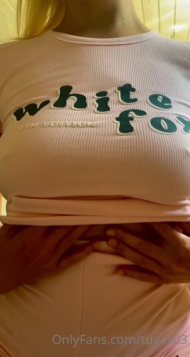 Tuvas03 playing with tits