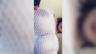 Swedish Bombshell Linnejha Filming Her Big Sexy Tits Bouncing In Netfish Outfit