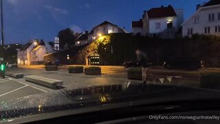 Norwegianhotwifey flashing strangers + sextape