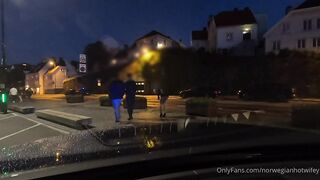 Norwegianhotwifey flashing strangers + sextape