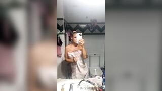 Norwegian Milf Missandersen Flashing Her Hot Tight Naked Body In Mirror