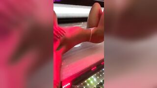Swedish Babe Emelie Magnusson Solarium Pussy Play