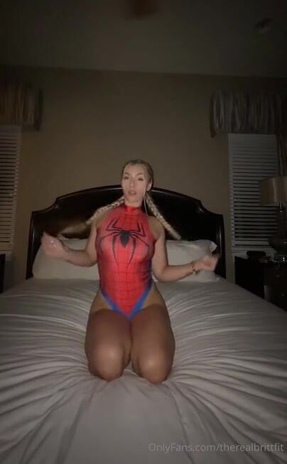 Therealbrittfit - Spider Girl Cosplay Sextape