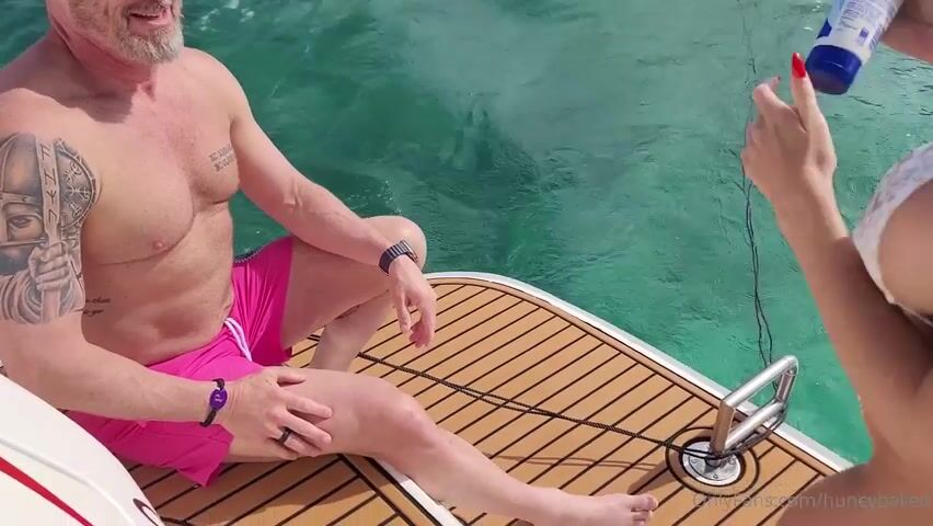 Danielle Renae And Her Busty Blonde Friend Foursome Sextape On Boat