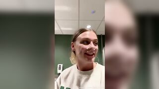 Babykaitt Teen Facial and Cum Walk