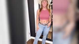 Mommysfuntime Thick MILF Cowgirl Strip Tease