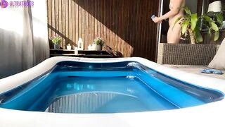 Swedish UwuCuteDemon - Full Naked Livestream In Pool