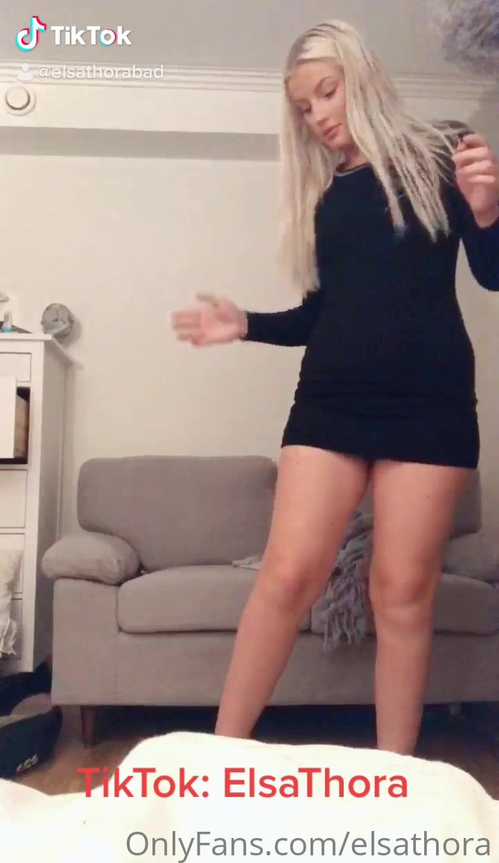 Swedish Elsa Thora naked TikTok video