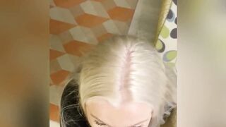 Swedish Elsa Thora sloppy blowjob with cumshot in face