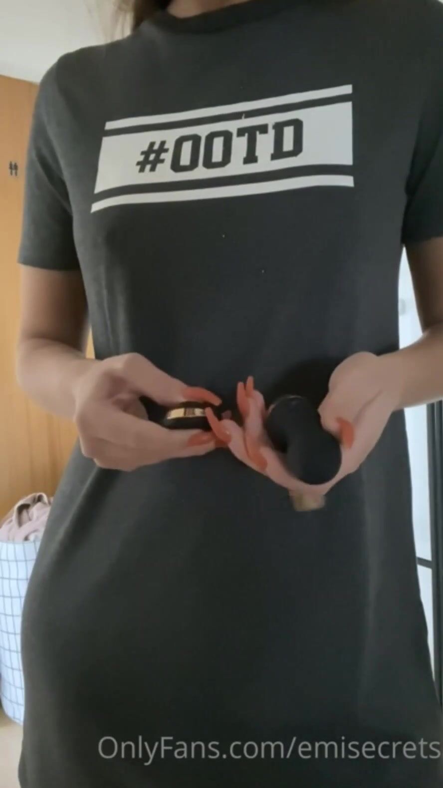 Swedish Emisecrets Solo masturbation and riding dildo