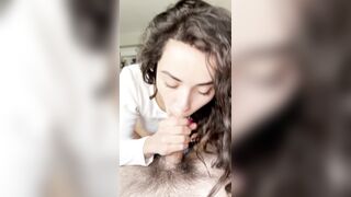 Jameliz Giving Perfect Sloppy Top in Close Up