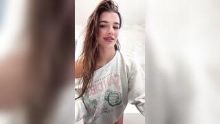 Ari Kytsya Drilling Her Ass With Big White Dildo