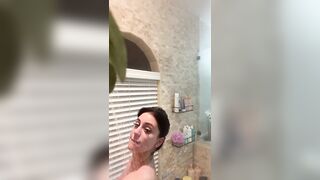 Camilla Araujo - Undressing Nude And Dildo Fucking in Shower