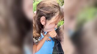 Veronica Perasso - Risky POV Blowjob Outdoors