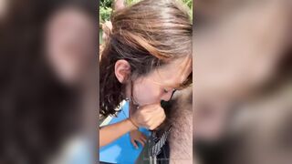 Veronica Perasso - Risky POV Blowjob Outdoors