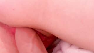 Hannapunzel Creamy Pussy Close Up With  Dildo
