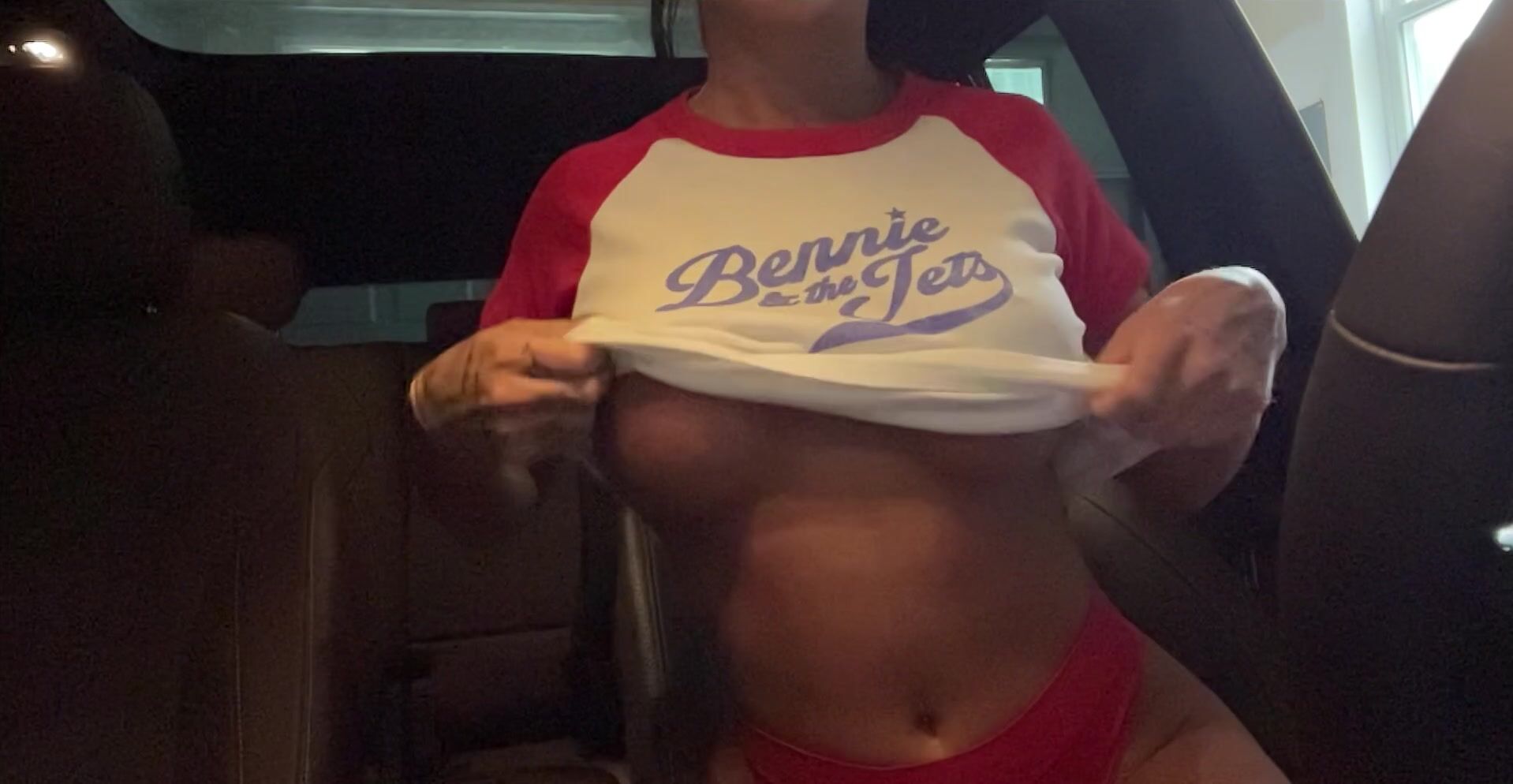 Devorah Roloff - Flashing Big Juicy Titties in car
