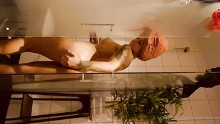 Norwegian Babe with Dreadlocks Nude in shower