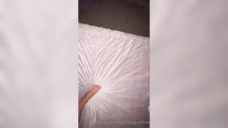 Blonde Danish Slut Humping Pillow