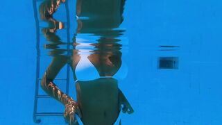 Raluca Roberta Teasing In Bikini At Outdoor Pool