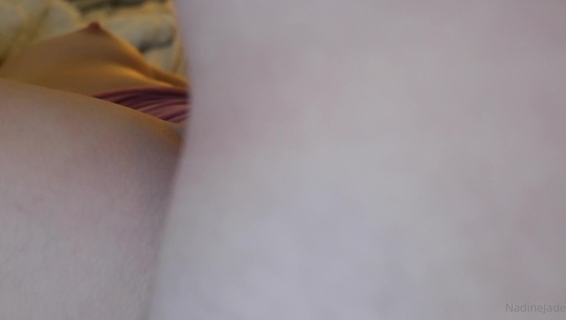 Nadine Jade Masturbating Pussy while Getting Fucked on Webcam