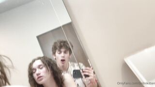 BritniKitten Blowjob And Bathroom Standing Doggy In The Mirror