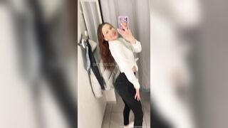 Simens Sofia Fucks Pussy With Dildo In Public Changing Room