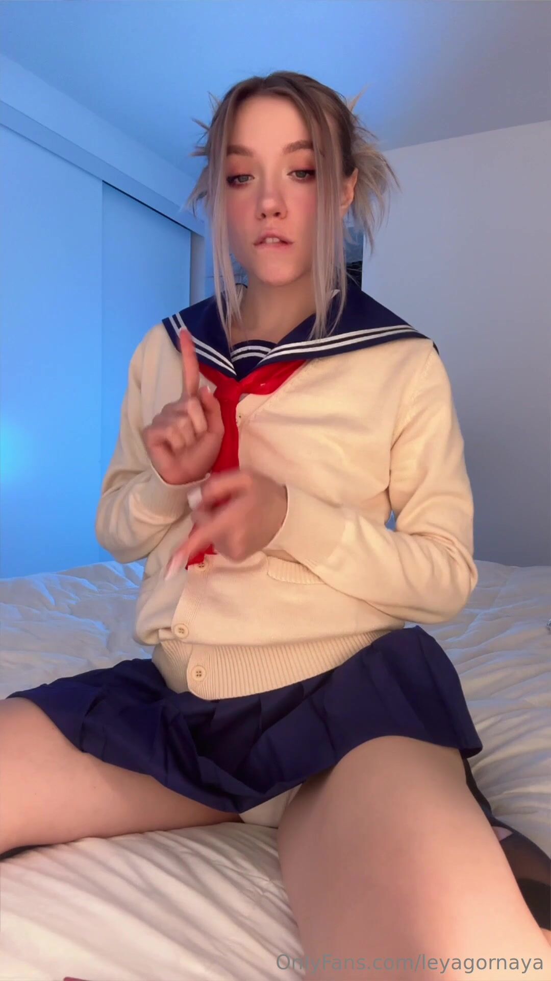 Leya Gornaya Masturbating with Sextoys in Furry Outfit