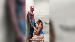 Ashley Aoky Getting Fucked Hard by Spidermans Huge Cock