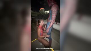 Ashley Aoky Getting Fucked Hard by Spidermans Huge Cock