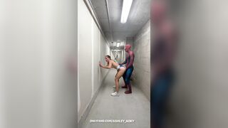 Ashley Aoky Getting Fucked Hard by Spidermans Huge Cock