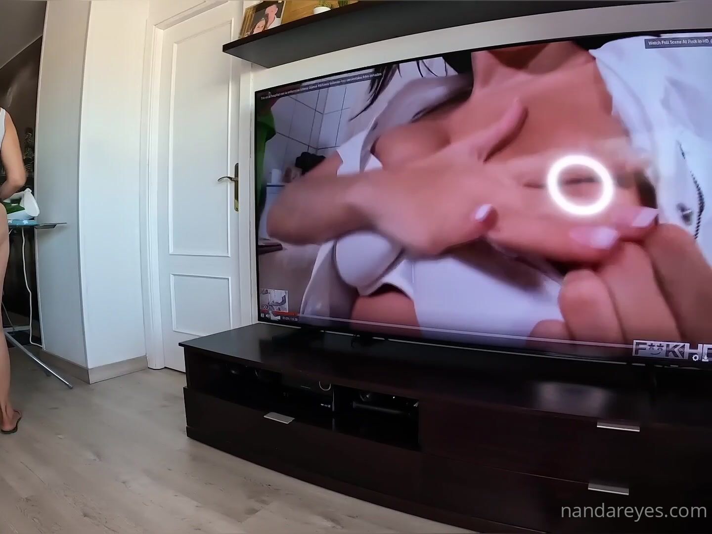 Nanda Reyes Giving Blowjob with Huge Cumshot on Big Titties