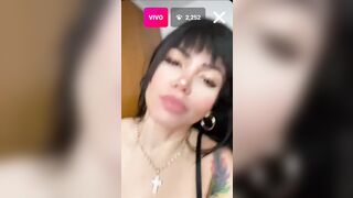 Andreina Fonseca Playing with Vibrator on Livestream