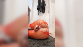 Iselin Michelsen Dildo Play in Bathroom