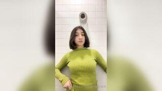 Milena Grace Masturbates In The Restroom
