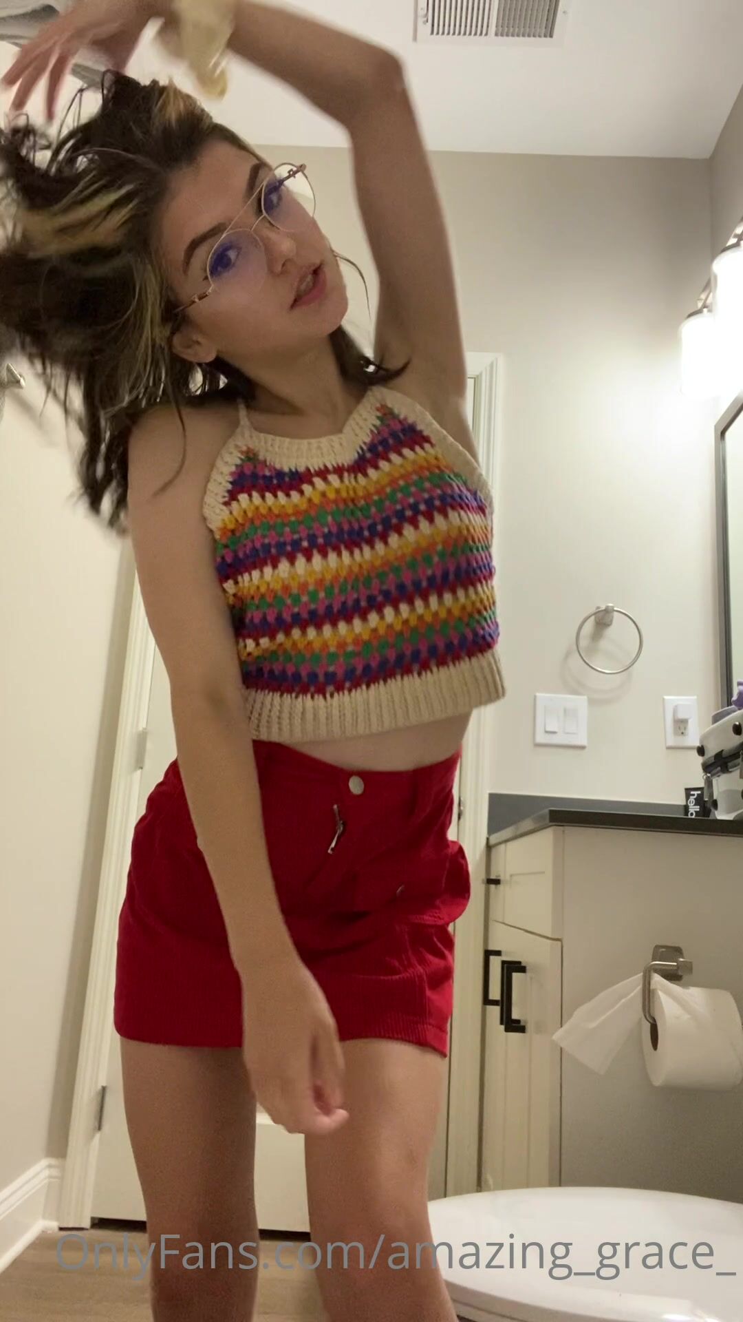 Amazing Grace Strips In The Bathroom