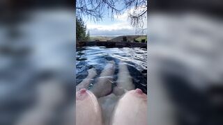 Lookingformargot Nipples Close Up In The Outdoor Pool Her POV